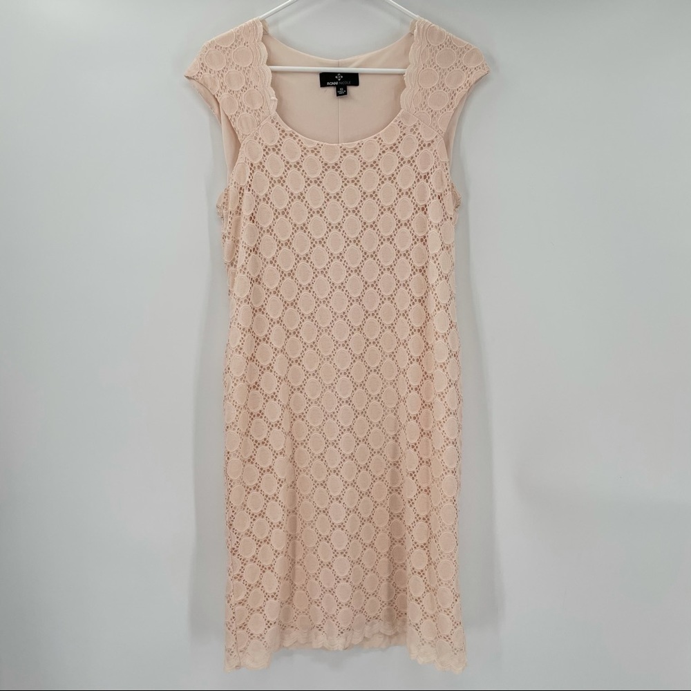 Ronni Nicole Pretty Pink Lace Dress